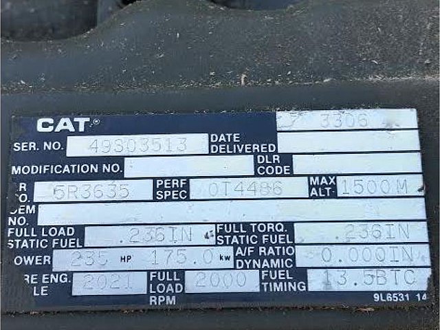 CATERPILLAR 3306PC