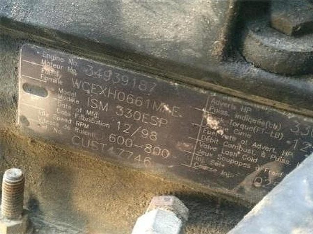 CUMMINS ISM Photo