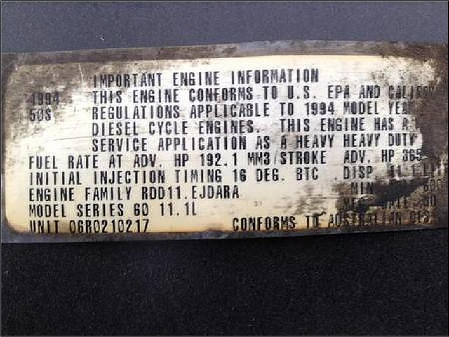 DETROIT 60 SER 11.1 Photo
